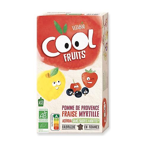 Sachet cool fruits apple strawberry blueberries 12 units of 90g (Strawberry - Blueberries - Apple)