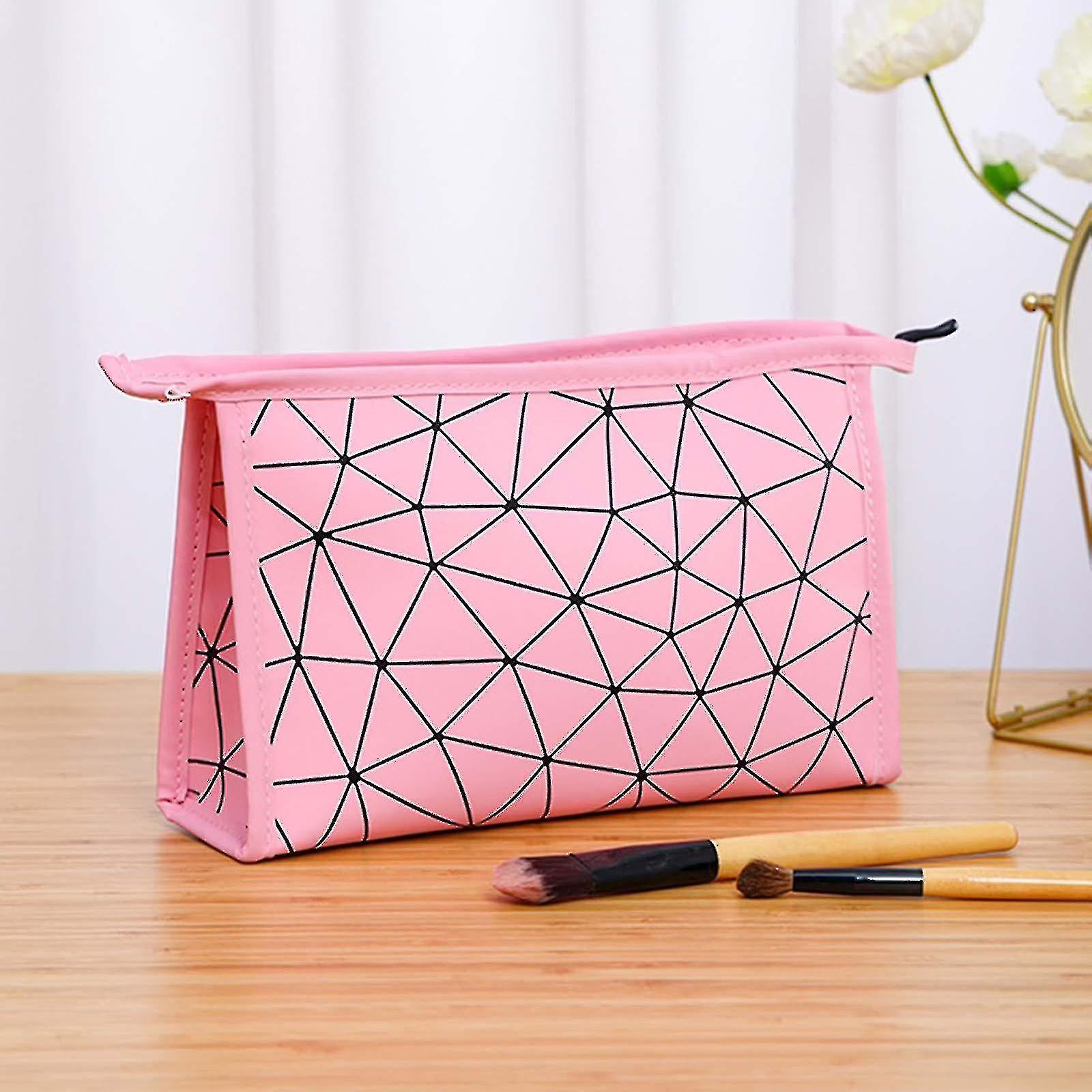 Hmwy-النساء ماكياج حقيبة أدوات الزينة مستحضرات التجميل الحقيبة المنظم