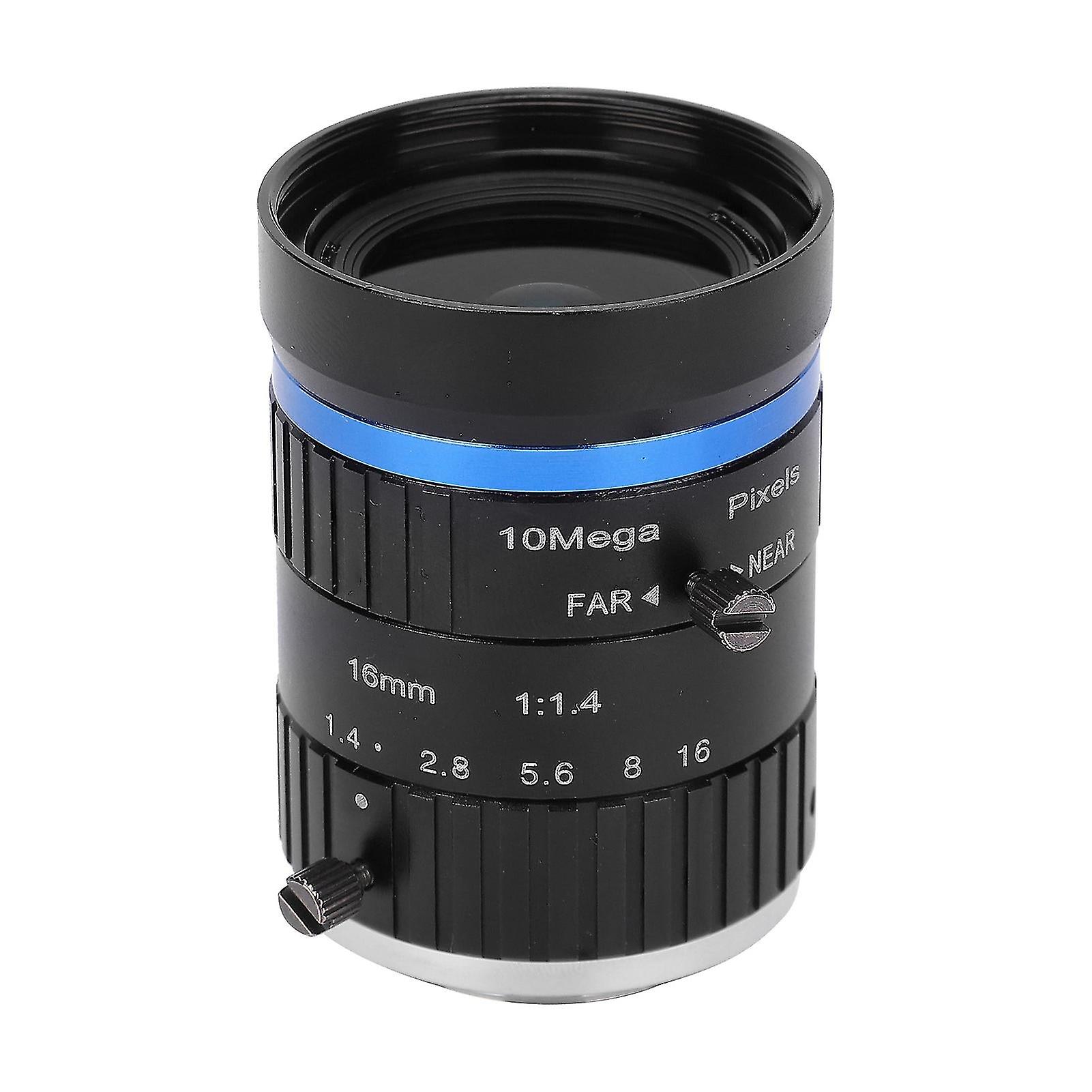 10Mp עדשה C הר 16mm אורך מוקד 1in פורמט תמונה צמצם ידני למצלמה תעשייתית