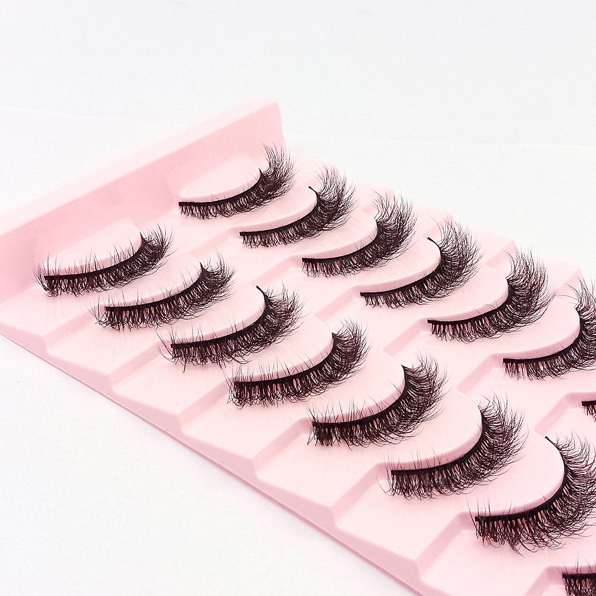 10 Pairs Thick And Curly Fake Lashes Com