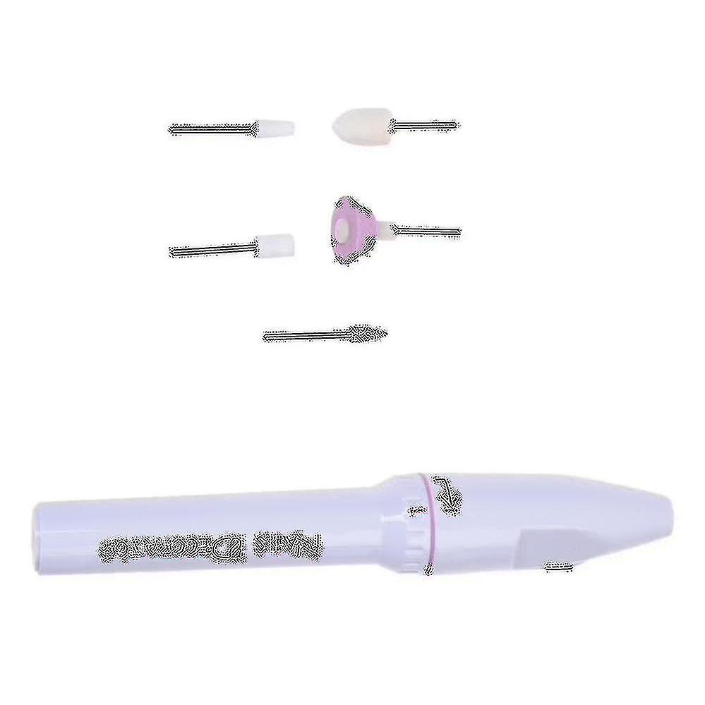 5 Bits Electric Manicure Nail Drill File Grinder Grooming Kit