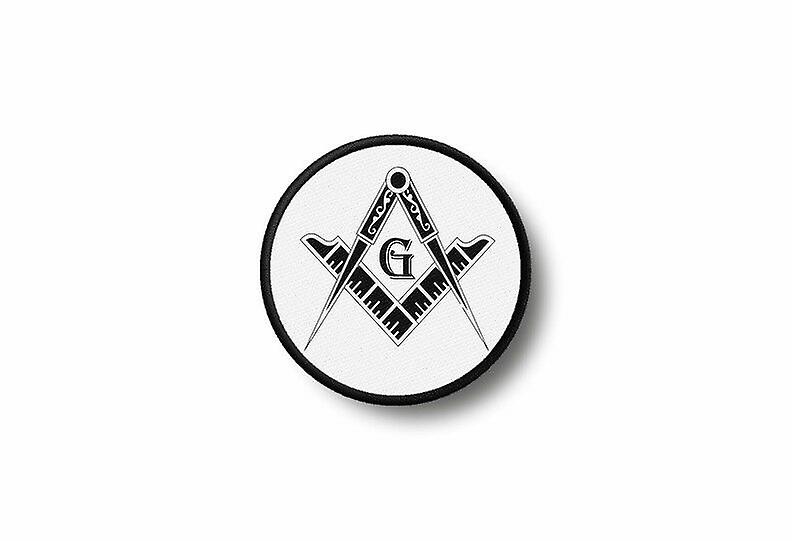 Patch Ecusson Prints Brode Thermocollant Franc Macon Maconnerie Masonic Biker
