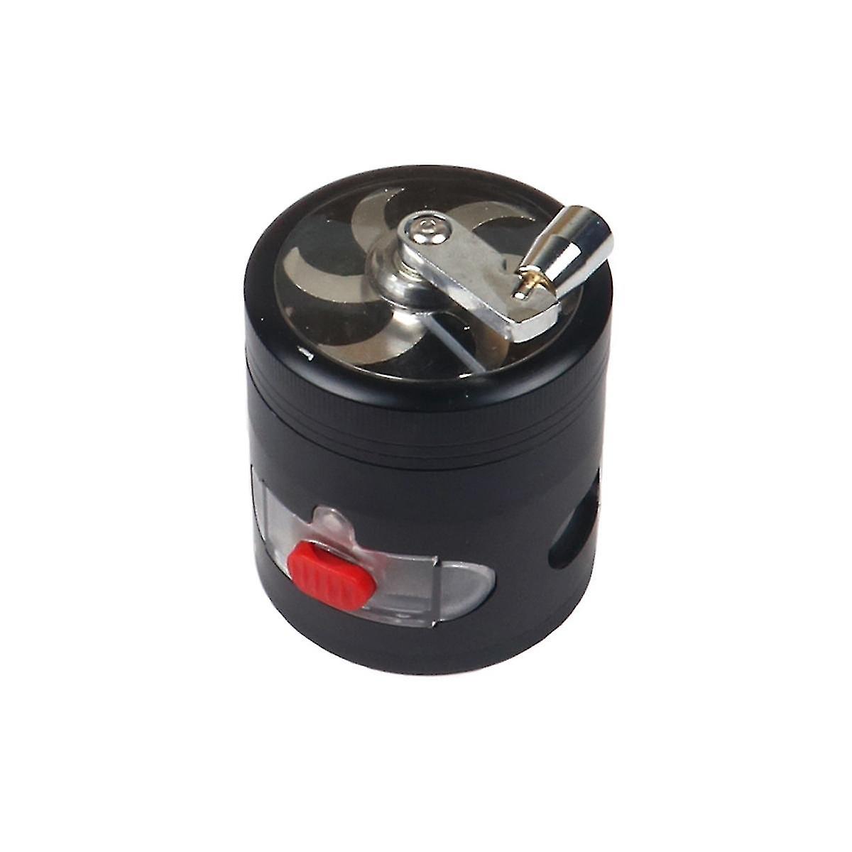 4 Layers Grinder Hand Cranked Clear Top Crusher Crusher Crank Pollinator With Drawer Spice Grinder