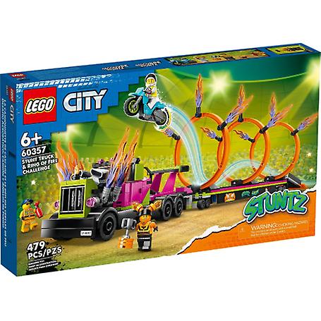 LEGO 60357 حيلة شاحنة وحلقة من تحدي النار