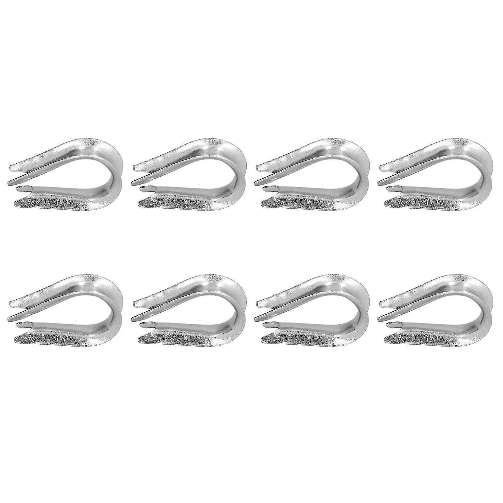 50Pcs Stainless Steel Wire Rope Thimbles M2 (2mm) Rigging Tools