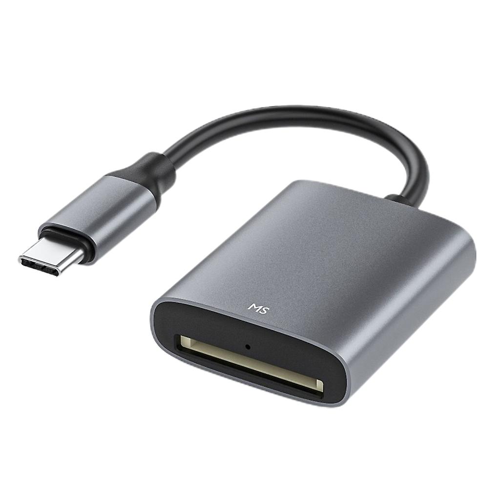 High Speed Type C MS Card Reader LED Indicator Portable MS Memory Card Reader for Type C Devices
