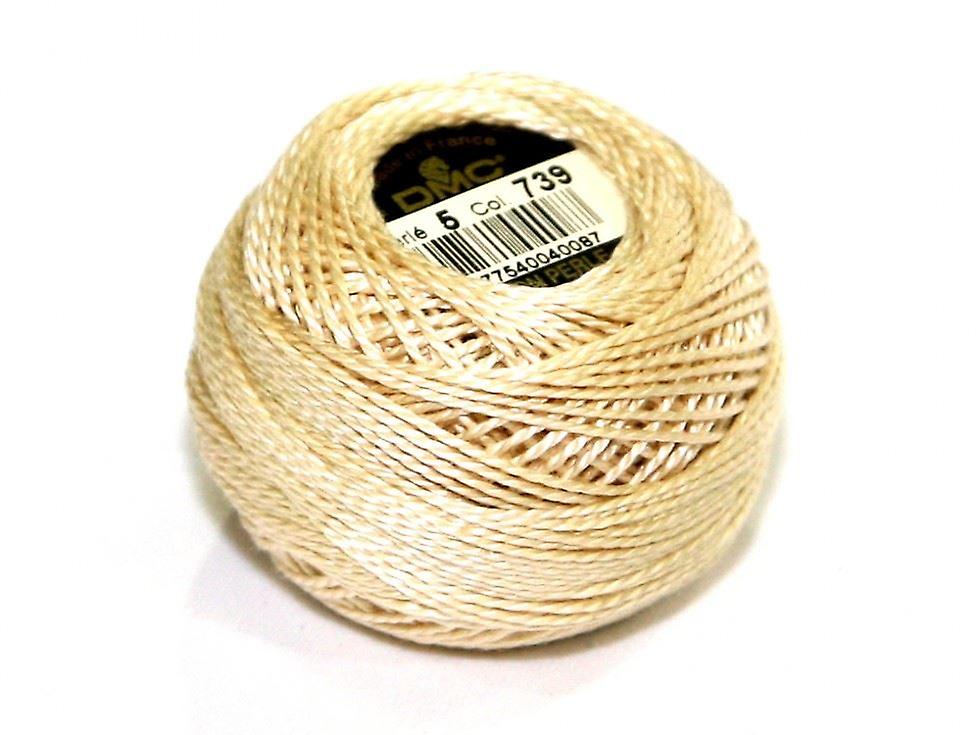DMC Size 5 Cotton Perle Thread 45m 739 - per 10 gram ball