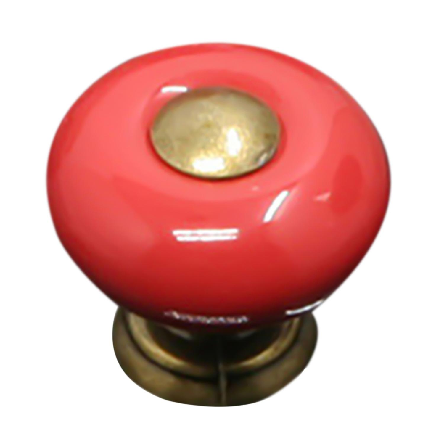 Drawer Pull Knob Single Hole Wide Application Ceramic Scratching Resistant Cabinet Knob Handle compa