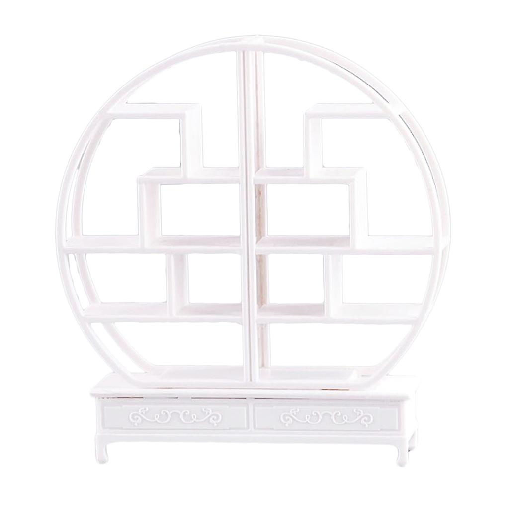 1/20 China Style Round Shelf DIY Assembly Furniture Model for Mini Scenery