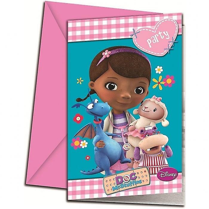 Doc McStuffins Logo Party Invitations (Pack of 6)