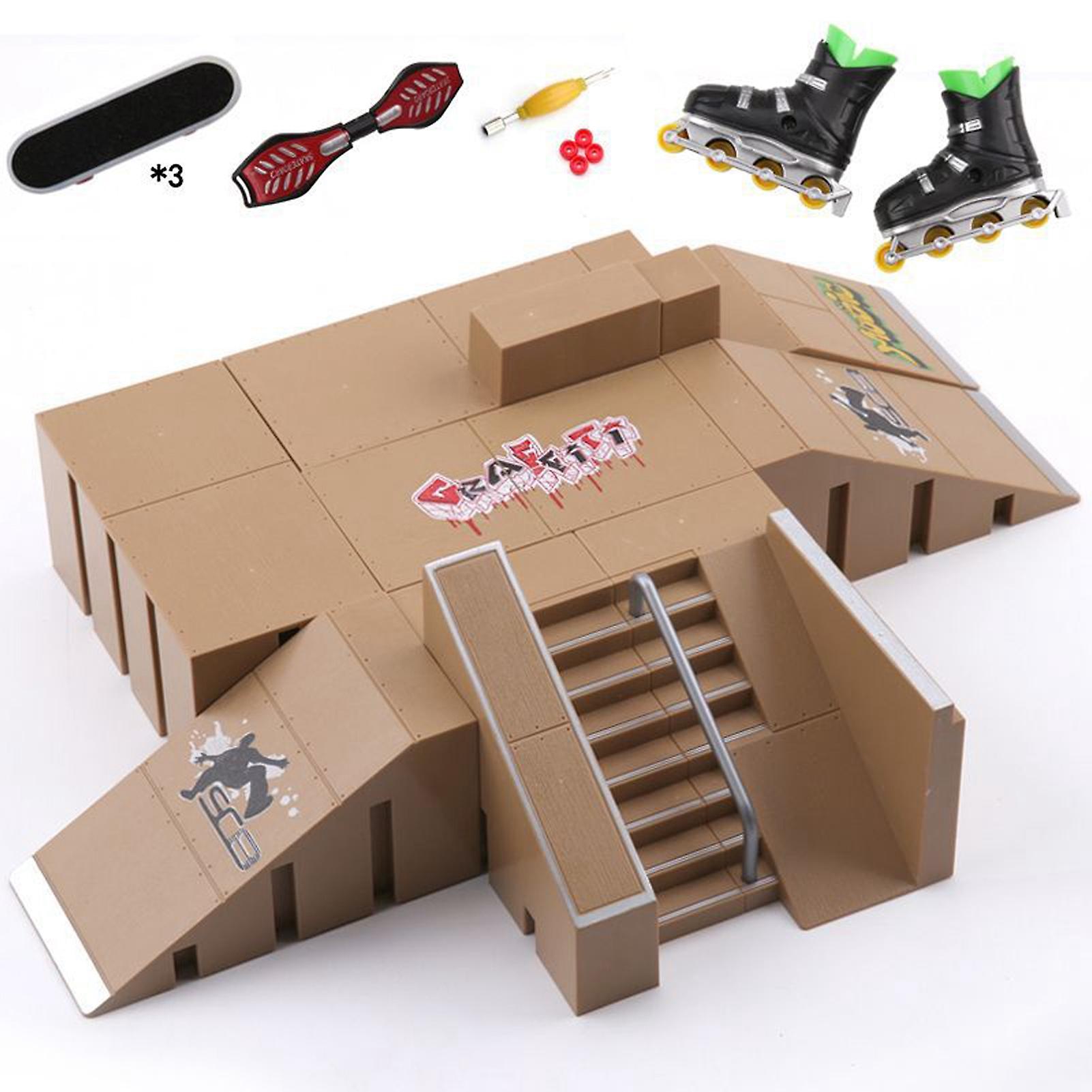 Alloy Griffbrett-Plattform mit Skateschuh-Zubehör-Requisiten