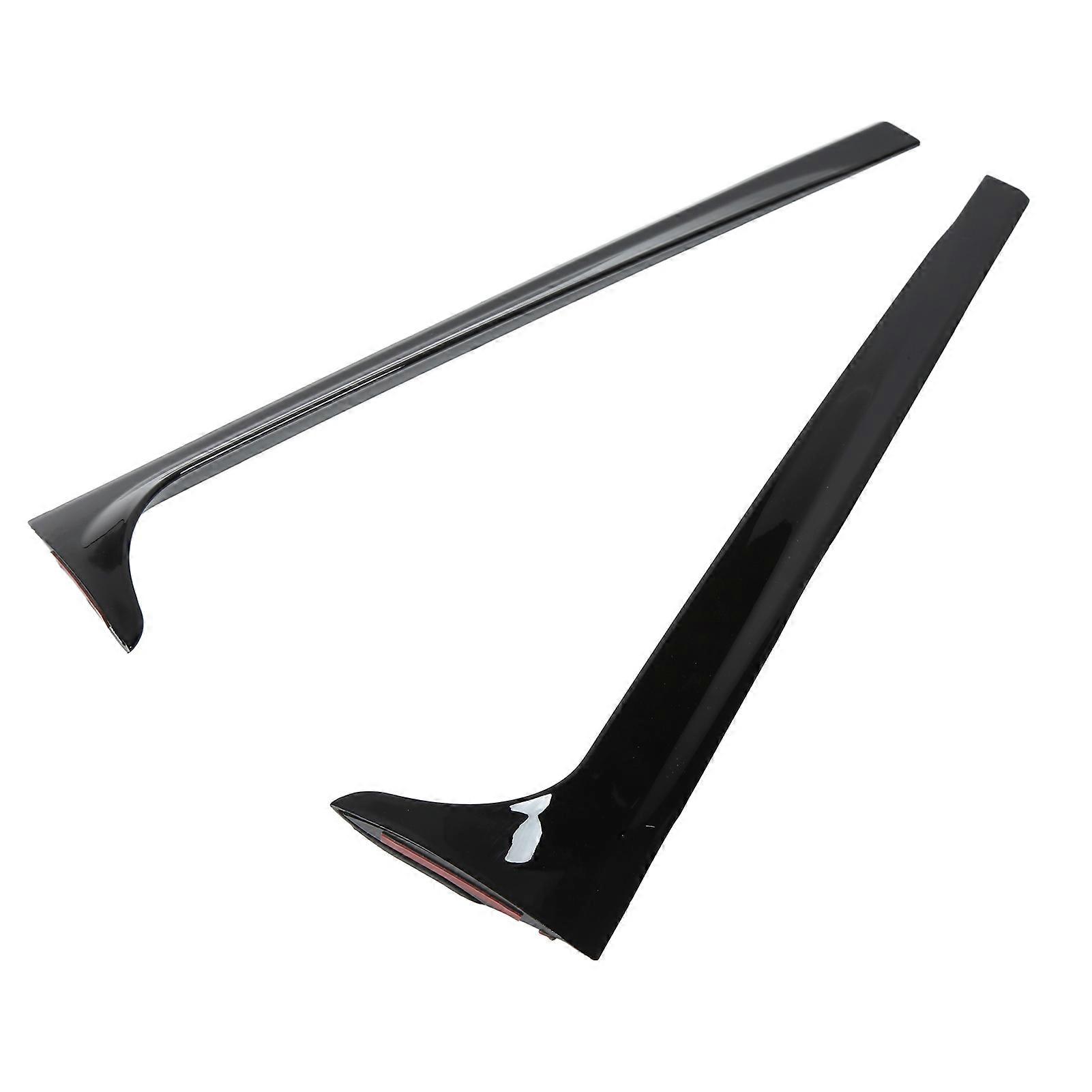 1 Pair Left Right Gloss Black Rear Side Spoiler Wing Side Beveled Window Cover Trims Replacement for MK6 2018+