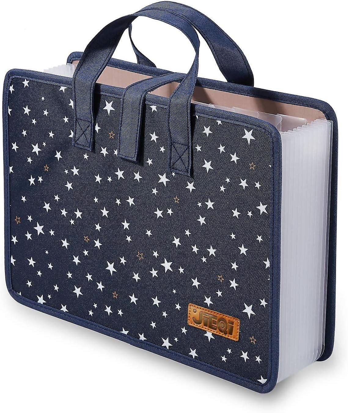 Expanding File Folder Document Organizer, 13 Pockets File Folders/Expandable Filing Folders with Han