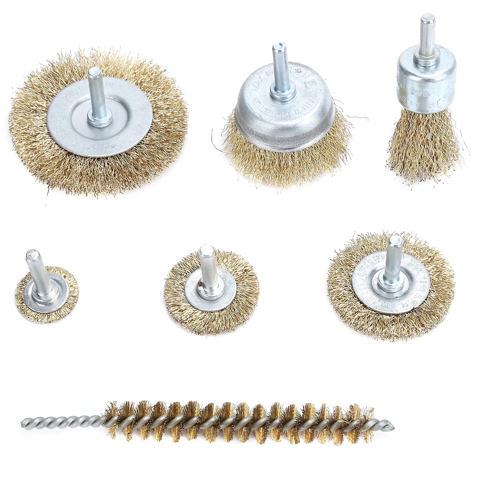 Durable Copper Plated Steel Brush, Drill Attachment Wire Wheel, Wide Application Range With Different Styles