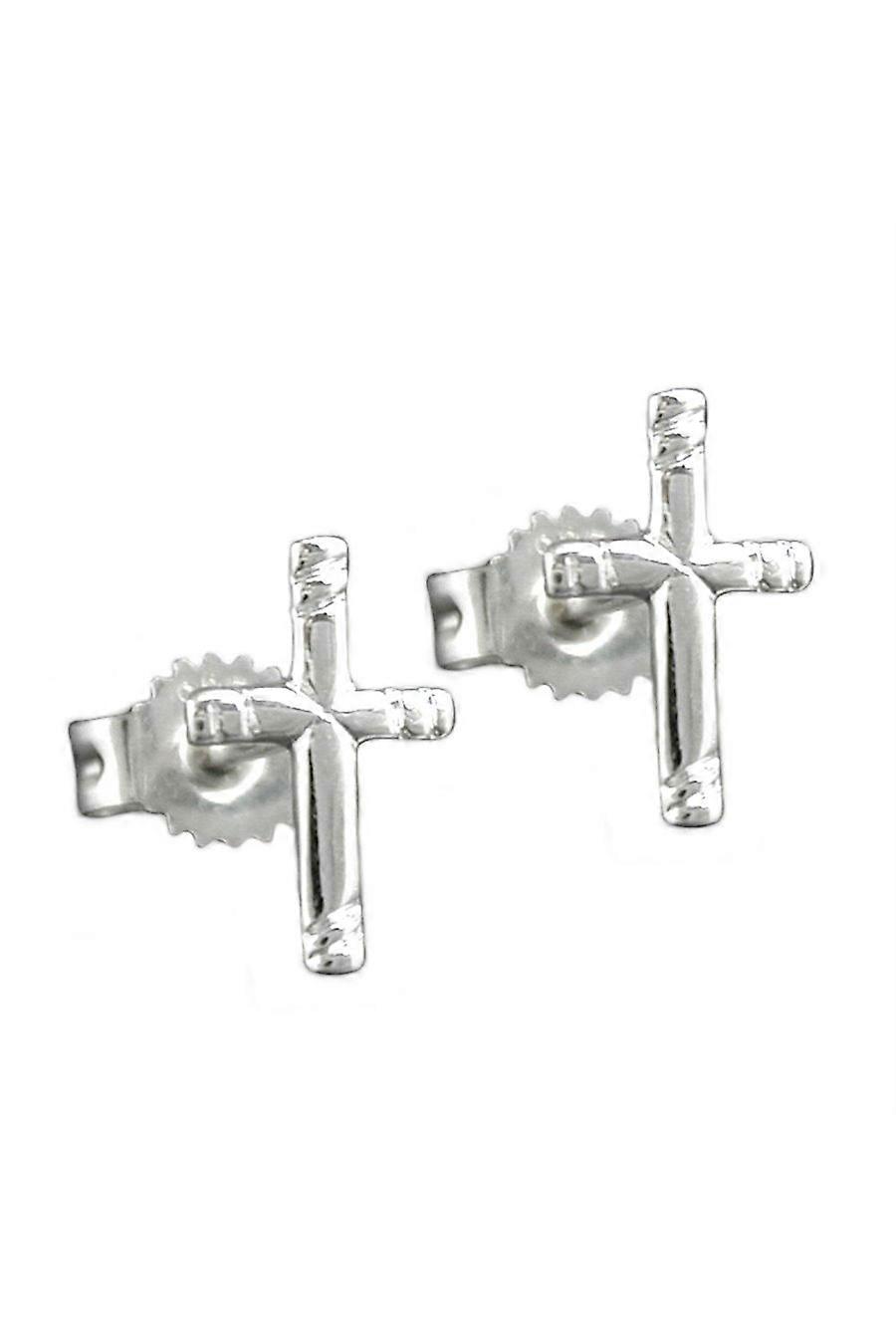 Earrings Cross Silver 925 - Gl91754
