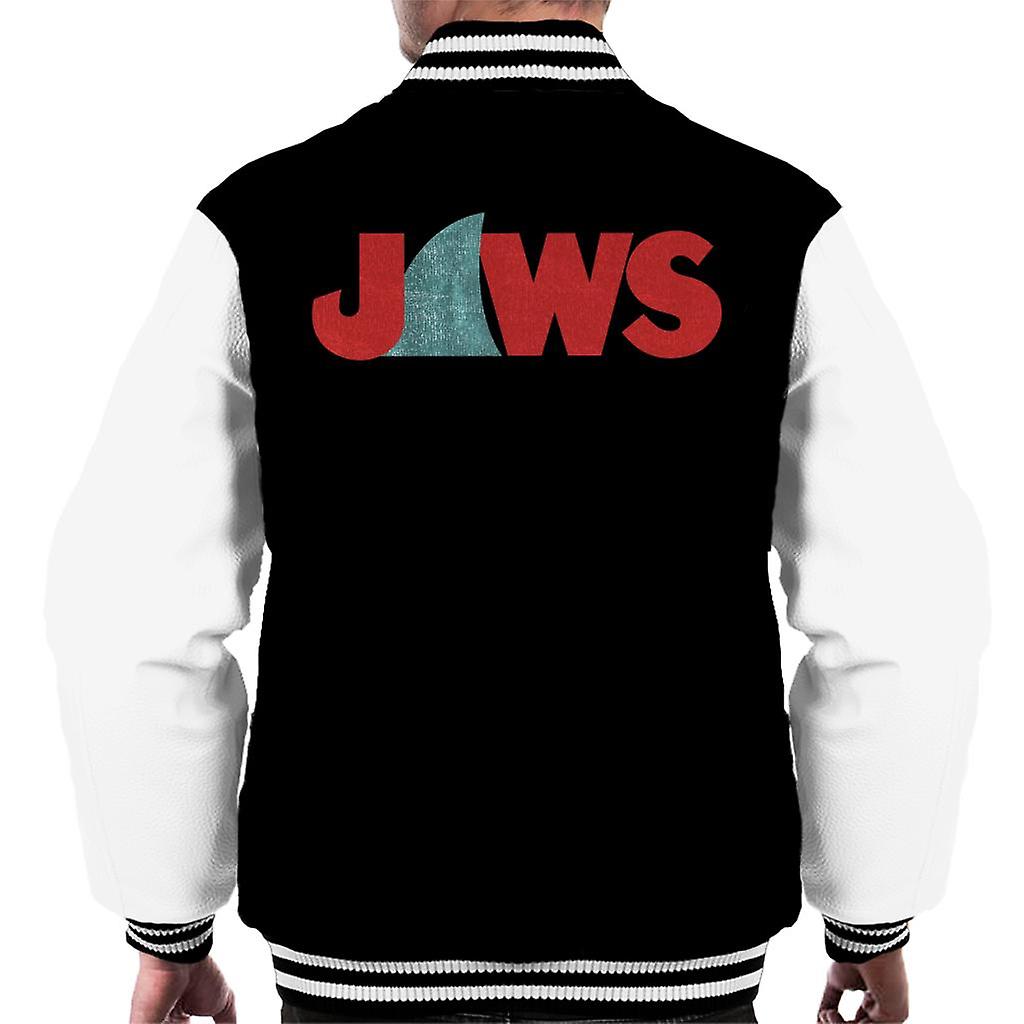 Jaws Shark Fin Logo Men's Varsity Jacket