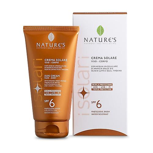 Face and body sun cream SPF6 150 ml of cream