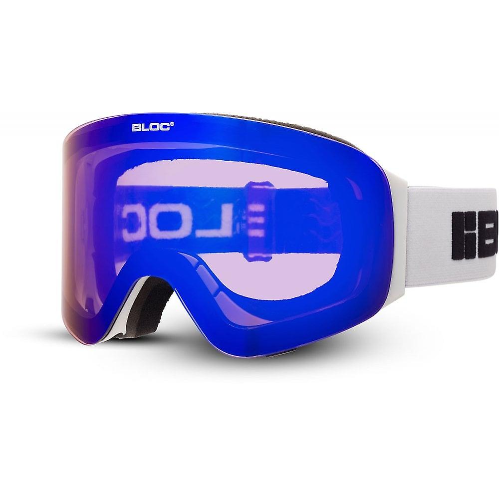 Bloc Eyewear Seventy-Five Brown Blue Mirror/Powder / Matt White / ONE