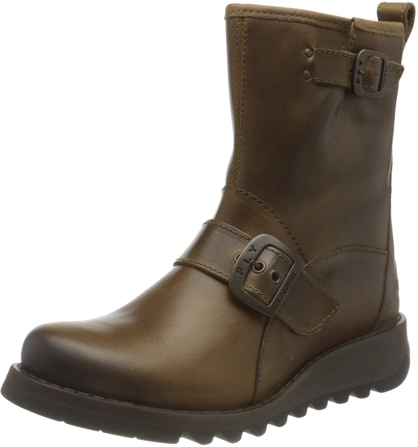 Fly london Sino525fly Camel Womens Leather Hi Ankle Boots