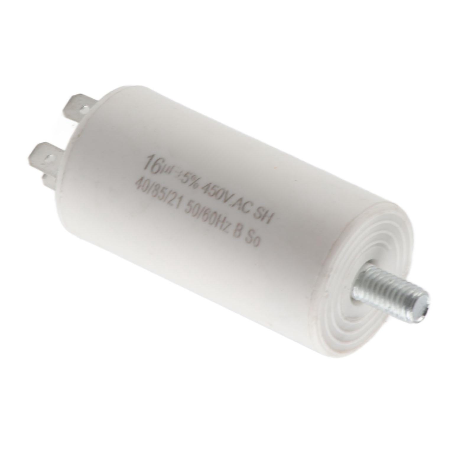 Run Capacitor CBB60 Double Insert Cylinder Motor Capacitor for Washing Machine Home Appliances 450V 16uf 