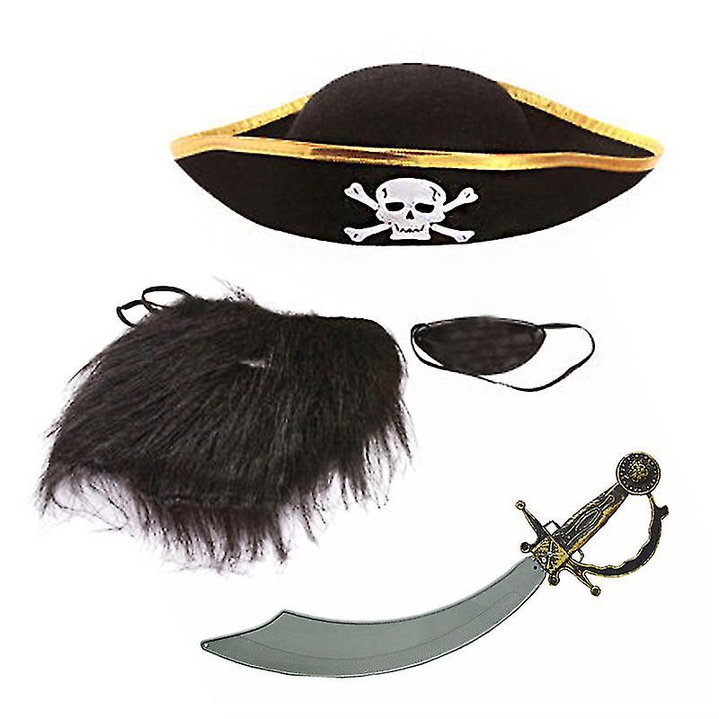 4pcs Pirate Props For Halloween Decorations