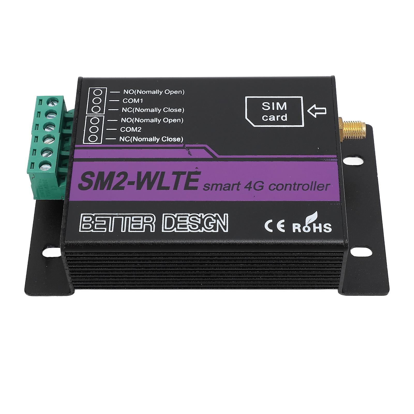 SM2 WLTE EA 2 Channel 4G SMS Alarm Controller with Temp Humidity