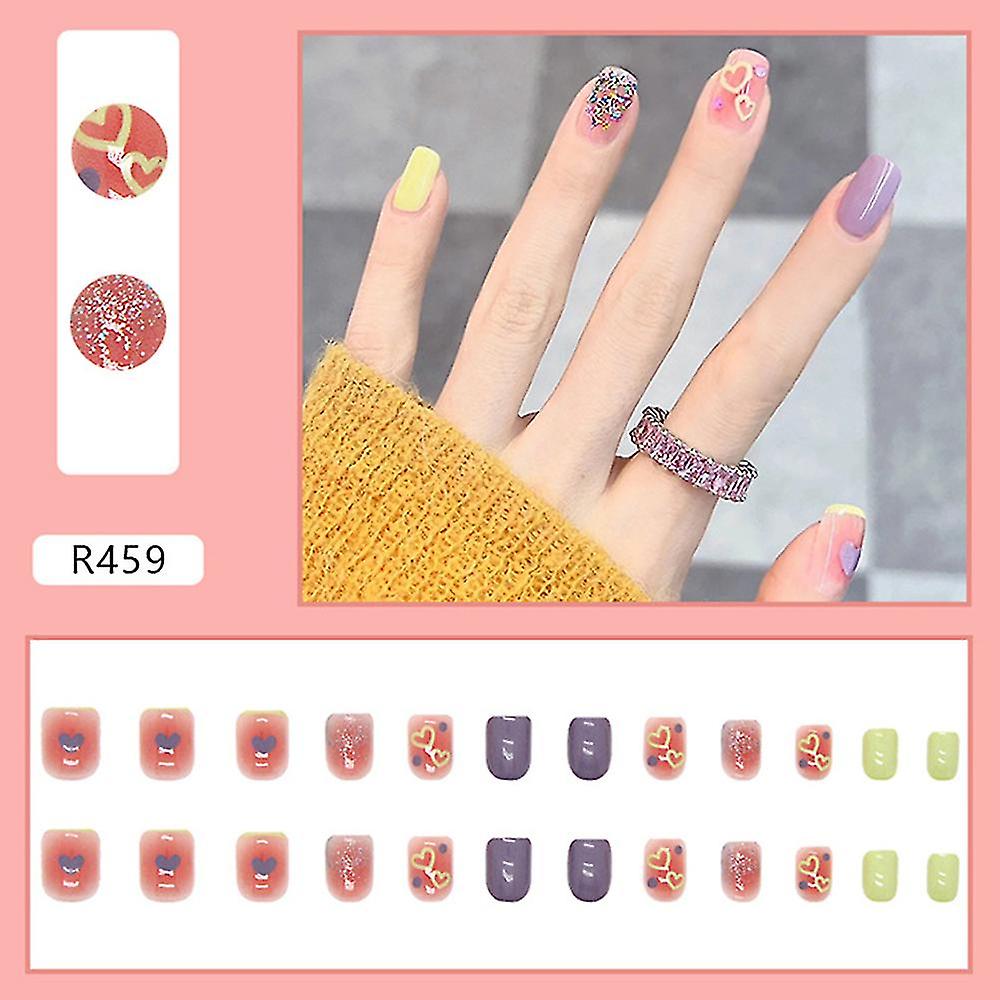 Glossy Colorful False Nail Long Lasting Safe Material Waterproof False Nails