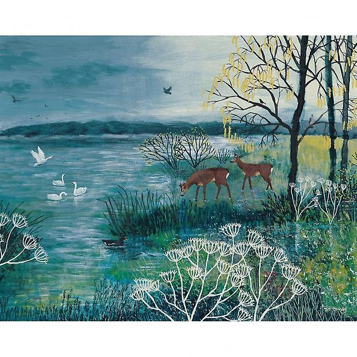 Jo Grundy The Enchanted Lake Canvas Print