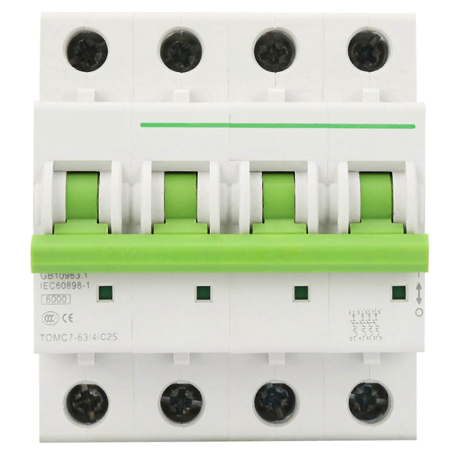 TOMC7-63 4P C Typ 6KA Leitungsschutz-Leckageschutz-Luftschalter (25A)