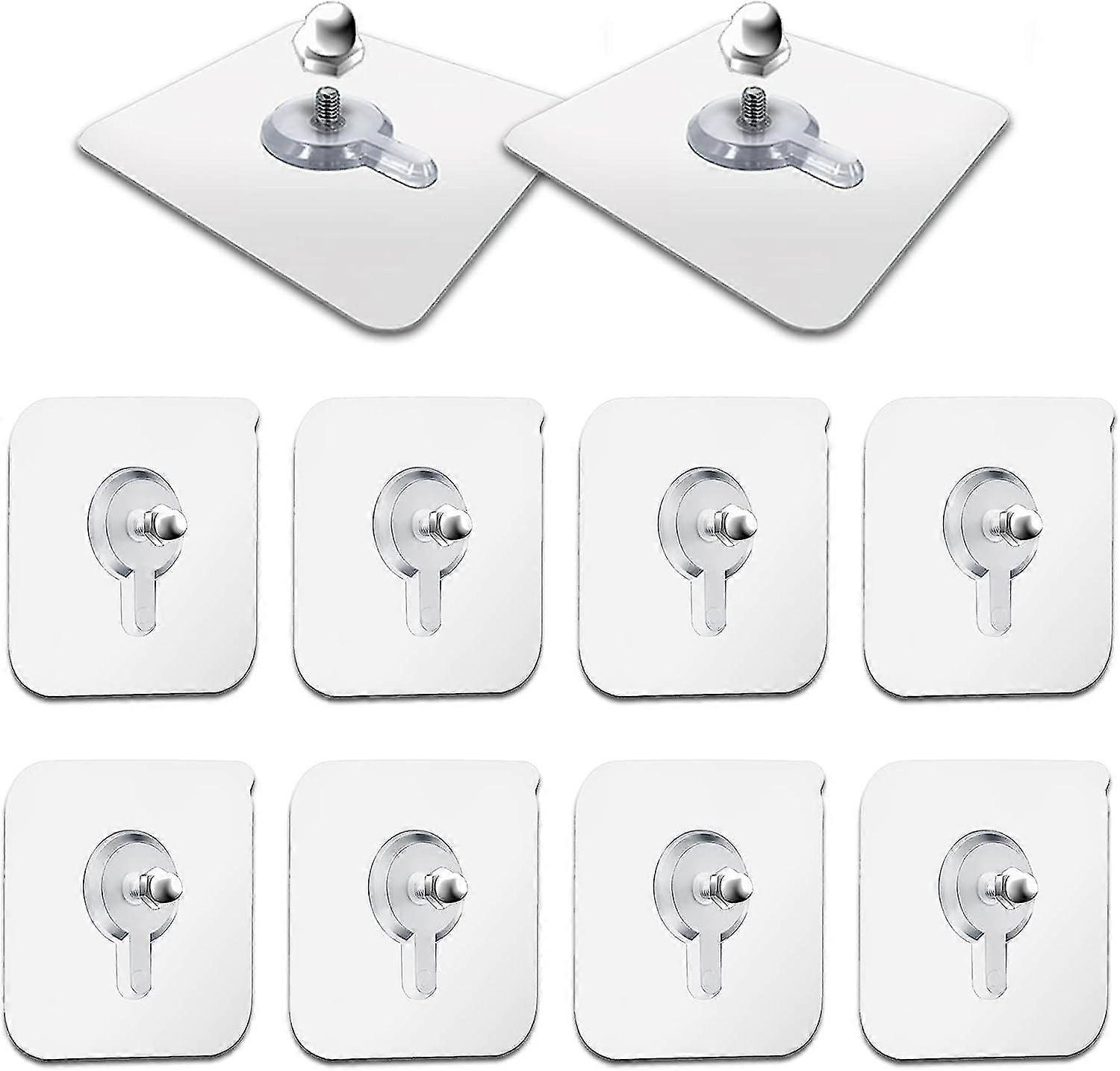 Self-adhesive Screw Self-adhesive Hooks (10 Pcs)
