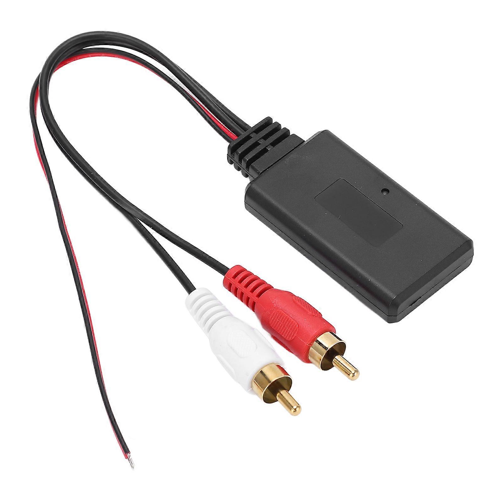 Car Radio Bluetooth Adapter Stereo 2RCA Wireless AUX Audio Cable Replacement for Kenwood E2U811