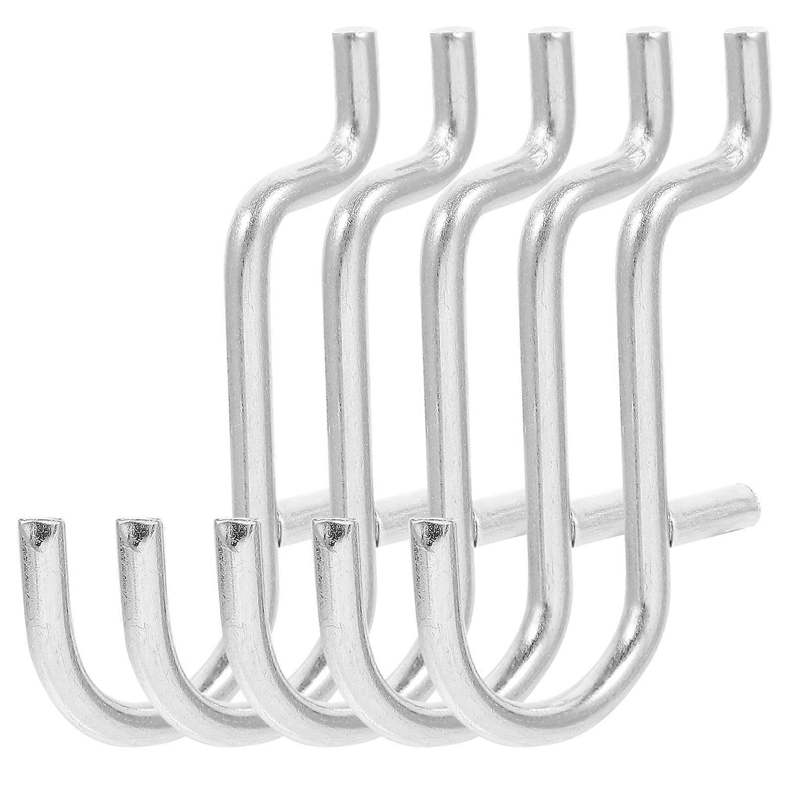 20pcs Pegboard Hooks Metal Pegboard Display Hangers Heavy Duty Pegboard Hooks for Tools Keys