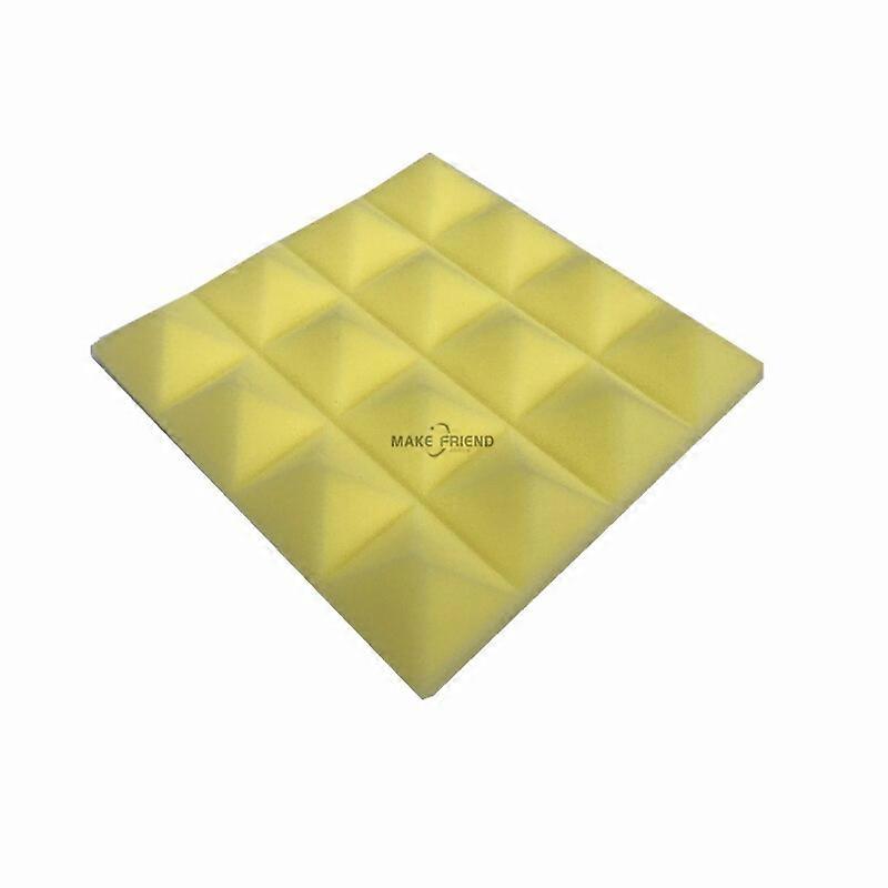 12/24Pcs 250x250x50mm Studio Acoustic Soundproof Foam Pyramid Sound Absorption Treatment Panel Tile Protective Sponge 7Color