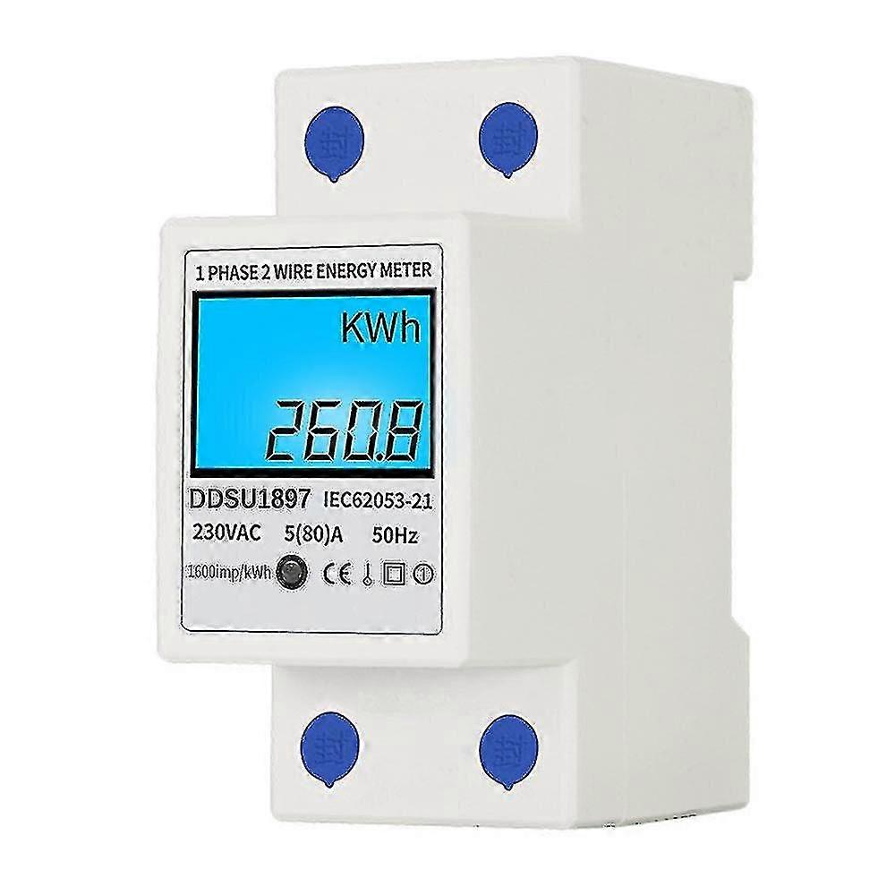 Din Rail Power One-phase Two-wire Multifunctional Energy Meter