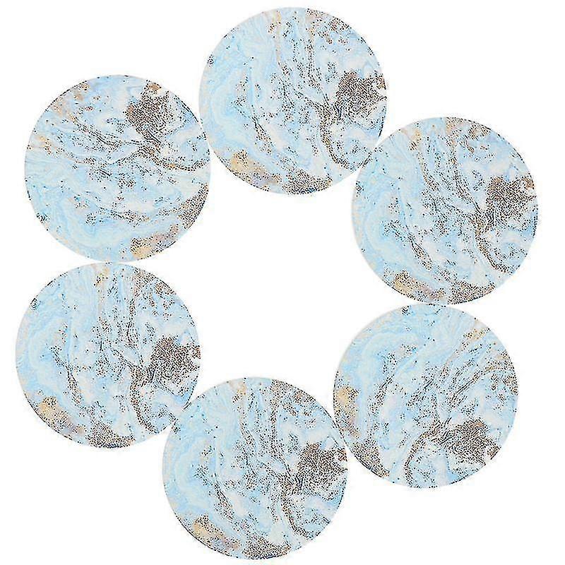 6pcs Marble Pattern Coasters
