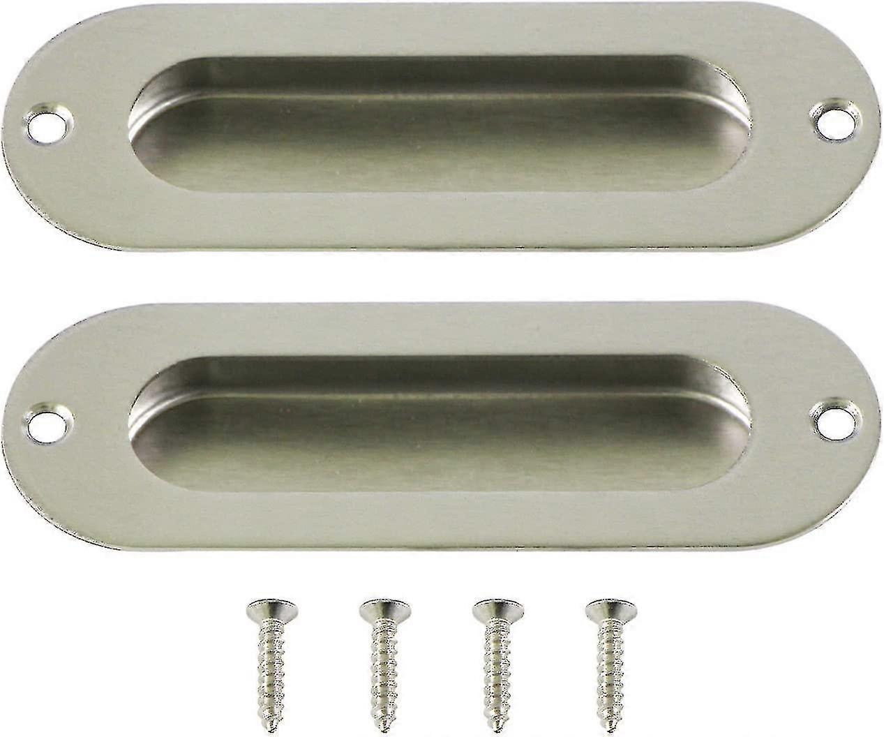 Set Of 2 Pcs Recessed Handles For Sliding Door Inox Sliding Door Handles