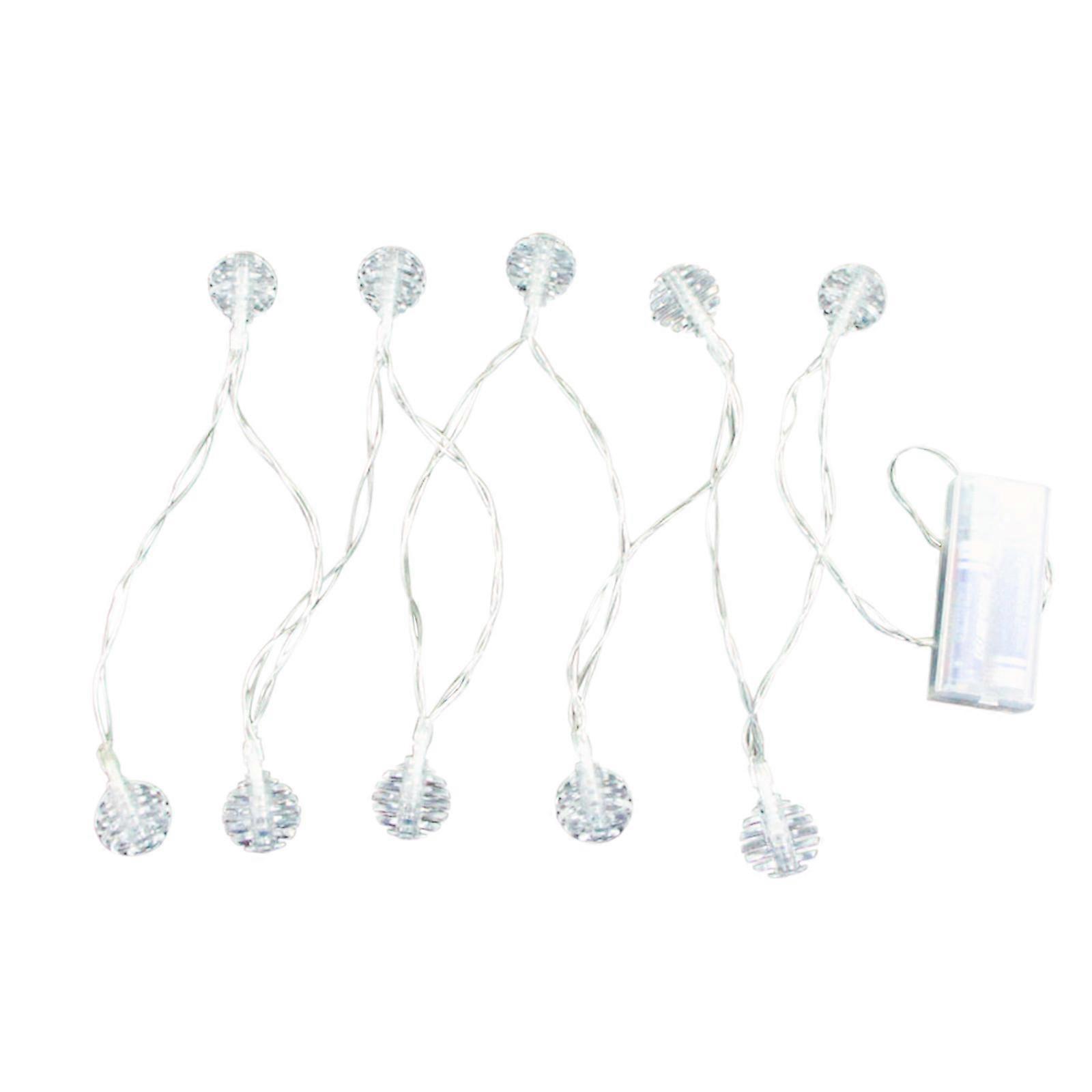 Christmas Balls LED Decorative Lights Transparent Layered Multi-Stack Lights String Battery Garden Decoration Balls, Colorful Models