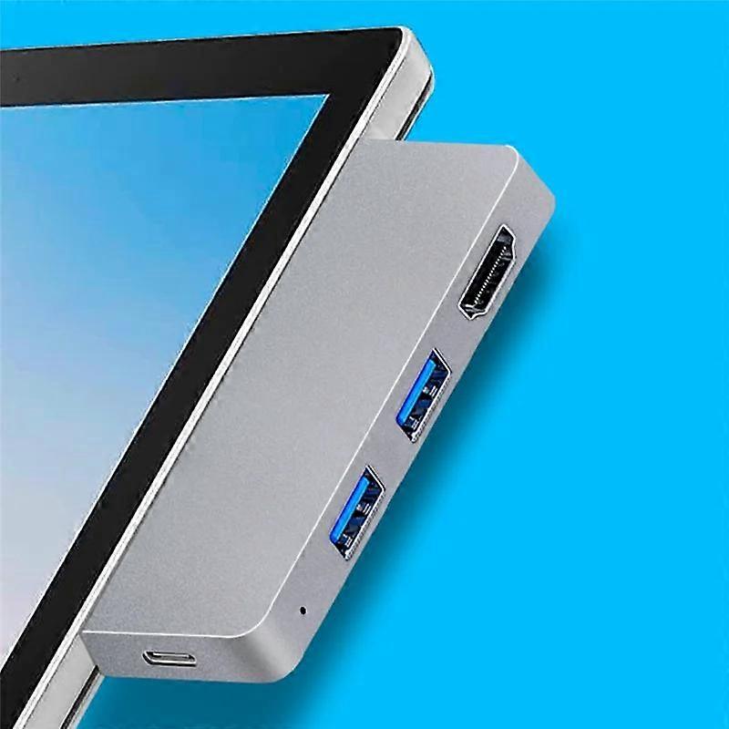 For Surface Pro 8 USB C Hub  4K HDMI Compatible Adapter+2 USB 3.0 Reader SD TF Card Reader Adapter for Surface Pro 8