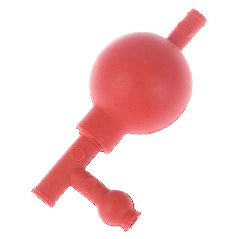 Lab Professional Rubber Suction Bulb Safe Pressure Quantitative Pipette Filler 3 Valves Lab Equipment Red/Green