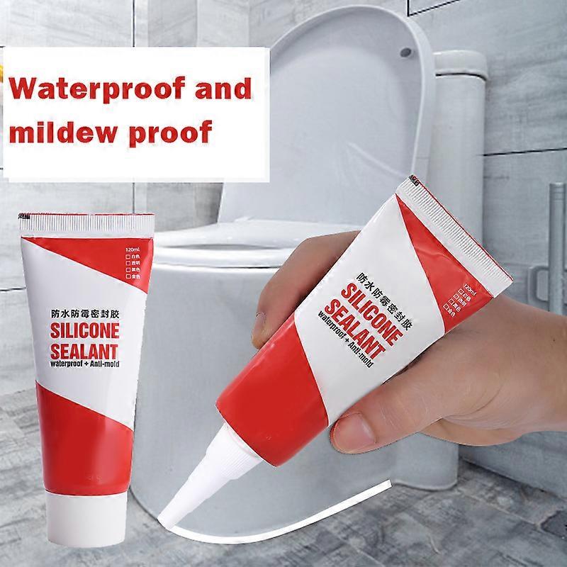 120ml Waterproof Strong Adhesive Sealant Kitchen Bath Tile Resin Caulk Sealant Repair Glue Toilet Base Sealant