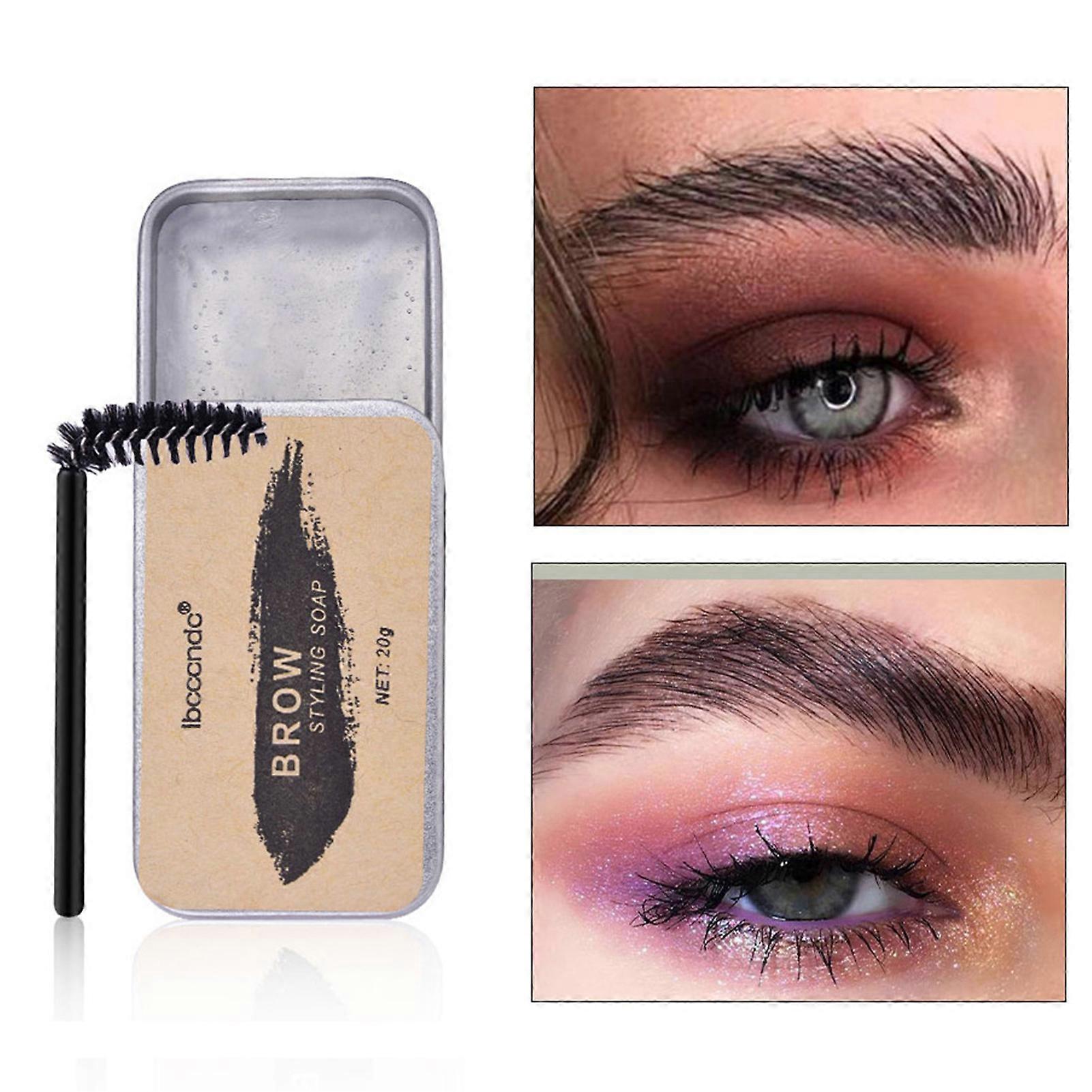 3D Feathery Wild Styling Soap for Eyebrows Sculpt Pomade Setting Waterproof Effect Brow for Women and Girls Cosmetic