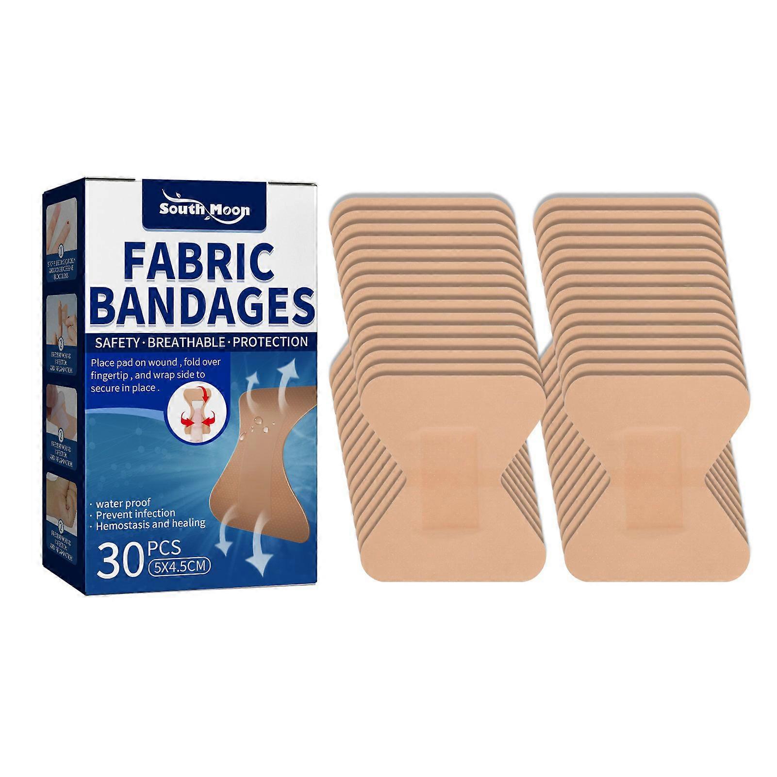 30Pcs Flexible Fabric Bandages Adhesive Knuckle Wound Care Bandages for Multiple Body Parts Finger Joint