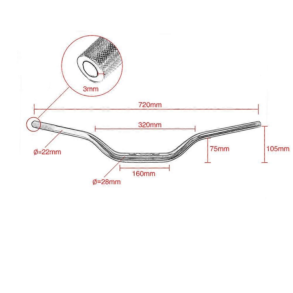 Msx 125 Ducati 696/796/795 M1000 Modified Motorcycle Universal Variable Handlebar 28.6Mm