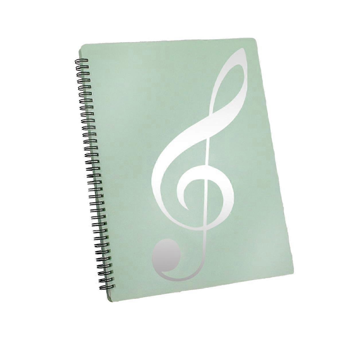 Sheet Music Folder, 60 Pages Capacity, Sheet Music Binder/Holder,Fits Letter Size A4, Writable & De