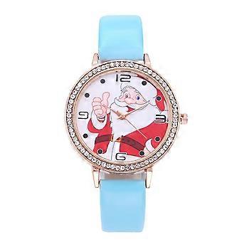 Women Watches Bracelet Set Flowers Ladies Bracelet Watch Casual Leather Quartz