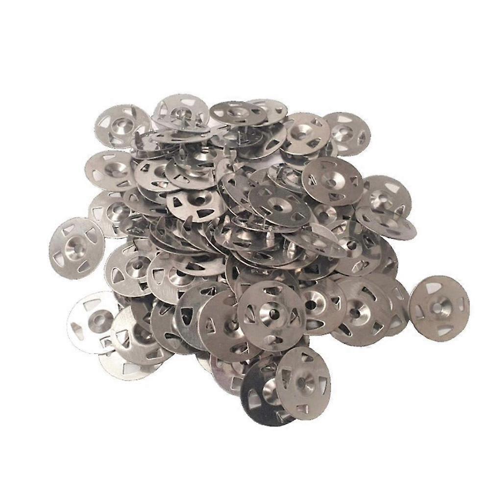Stainless steel fixing washer (x100), used for preparing tiles for panels (32mm galvanized washer with claws)