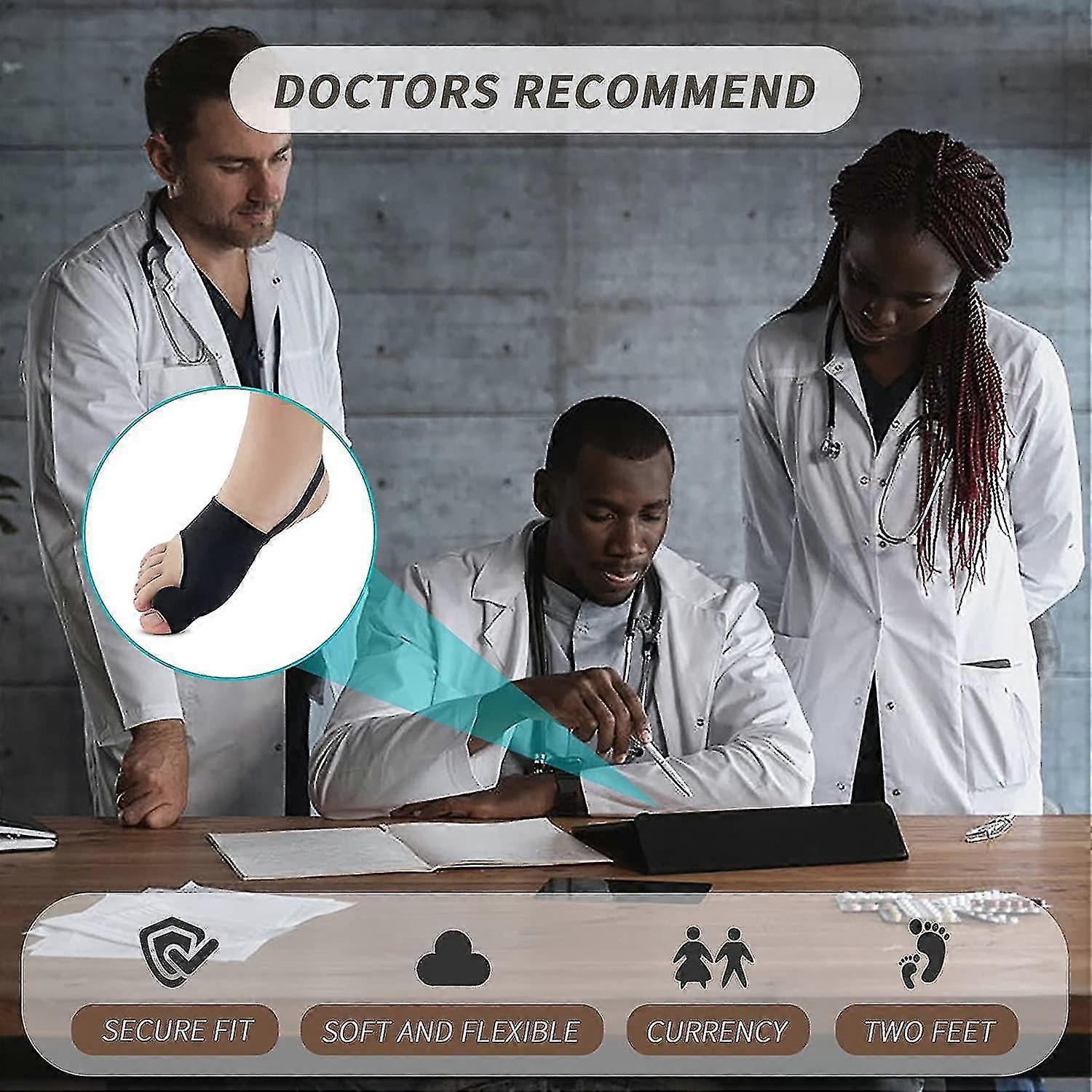 Hallux Valgus Correction Socks Foot Care Hallux Valgus Corrector High Elastic Day And Night With Toe Splitter