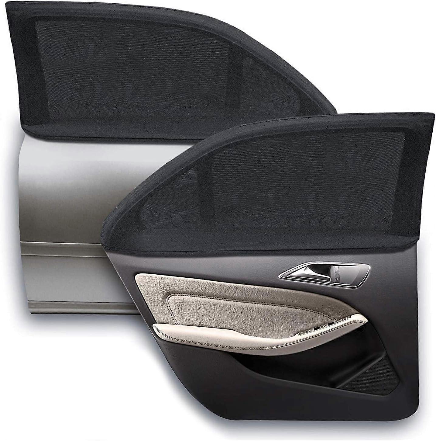 Sun Shade for Stroller, Set of 2 Car Socks, Sun Shade, UV Protection, Child Car Rear (Black M)
