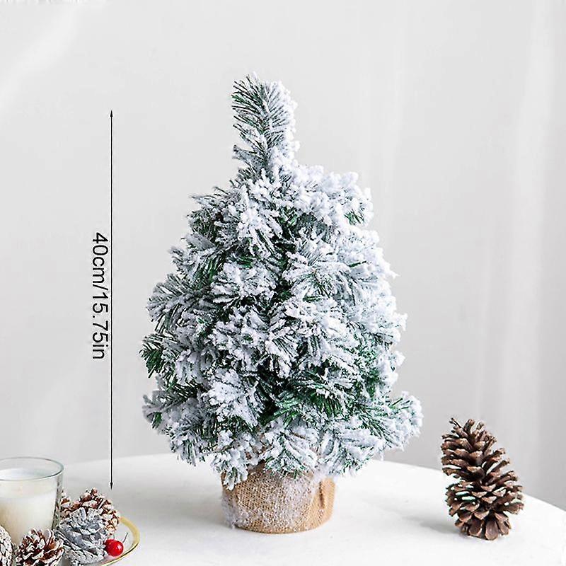 1PC Lifelike Creative Long-lasting Decorative Christmas Tree Flocking Falling Snow Cedar