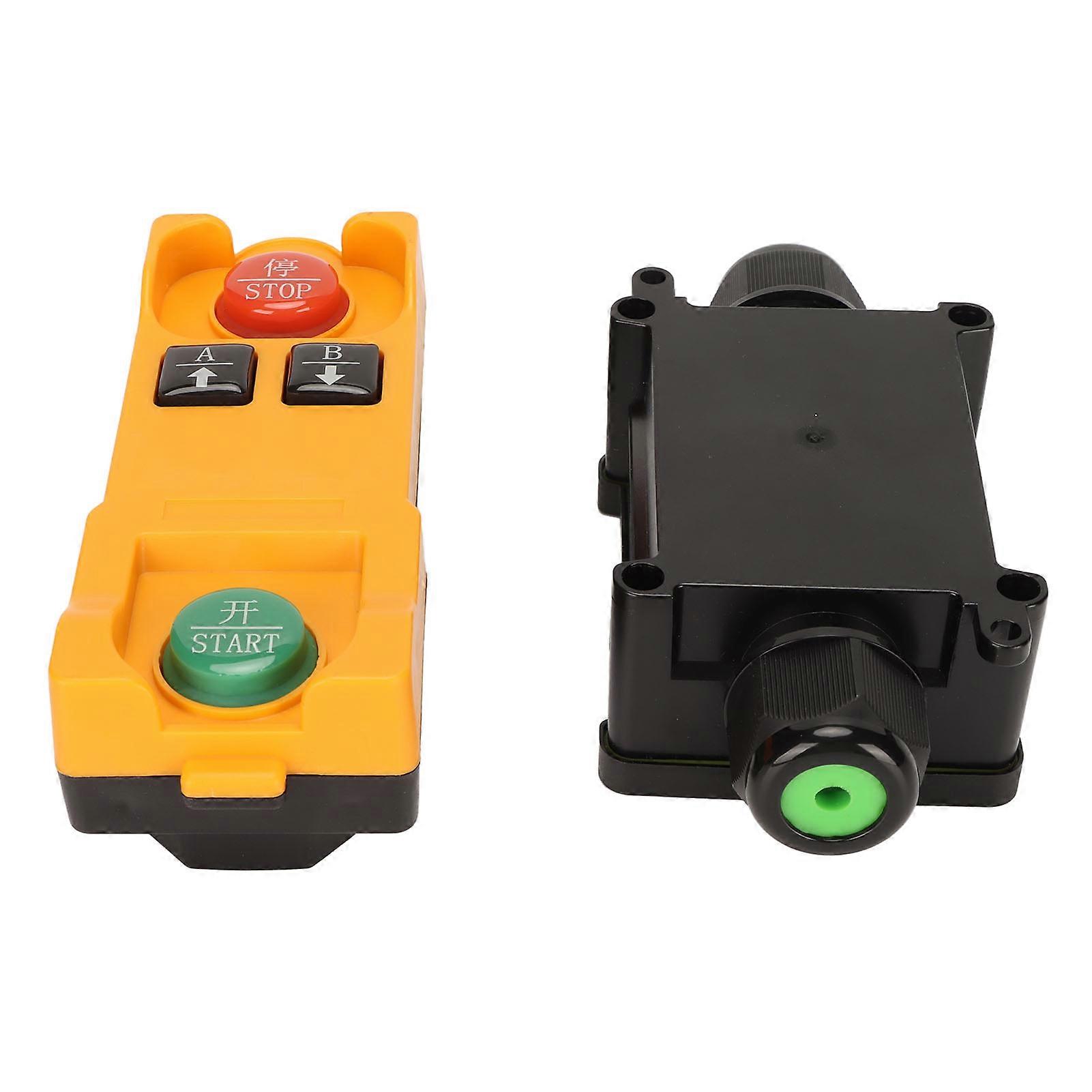 Industrial Remote Switch 433MHz 1CH Waterproof 4 Keys Wireless Transmitter Switch for Crane Light DC 12?80V YEMMA